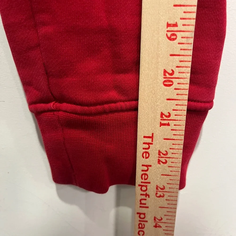 Jordan Jumpman Mens Red Graphic Pullover Hoodie Sweatshirt Large